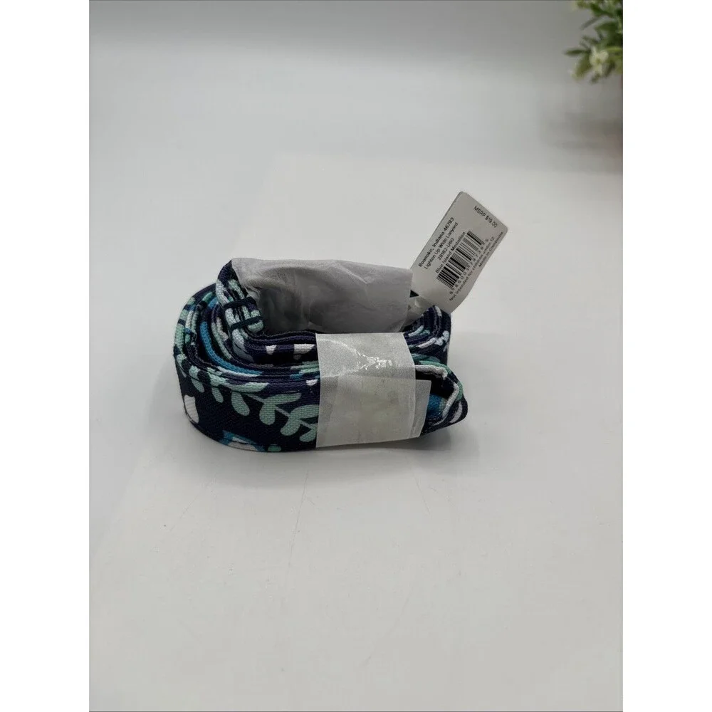 VERA BRADLEY Wide Lanyard Blue Island Medallion Nurse Key Ring Lobster Clasp NWT